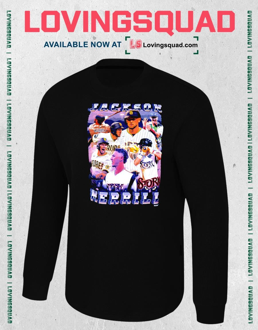 San Diego Padres Jackson Merrill vintage-style graphic T-shirt