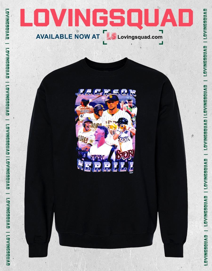 San Diego Padres Jackson Merrill vintage-style graphic T-shirt