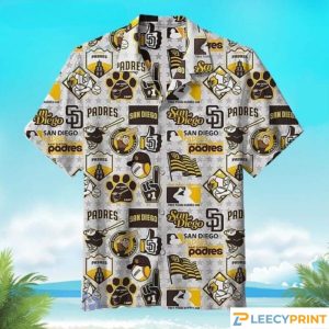San Diego Padres Logo MLB Hawaiian Shirt - Padres Hawaiian Shirt