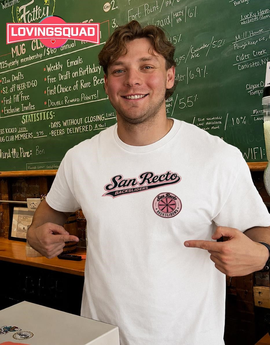 San Recto Backsliders Baseball Team T-shirt