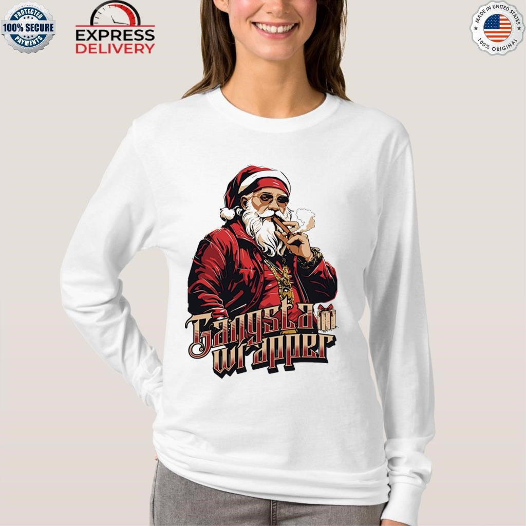 Santa Claus Gangsta Wrapper Shirt