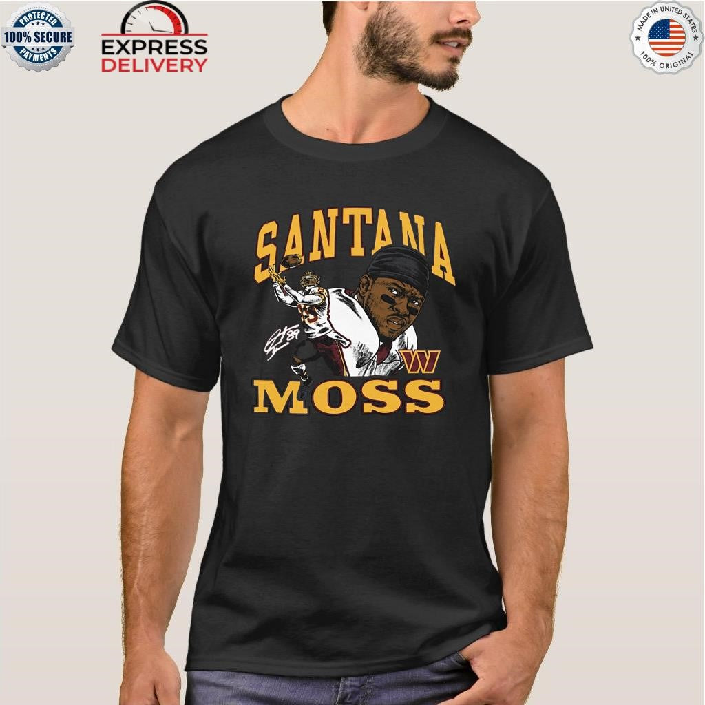 Santana Moss Washington Commanders Retired Player Classic Caricature Shirt