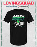 Saquon Barkley Name & Number Pose Signature T-Shirt