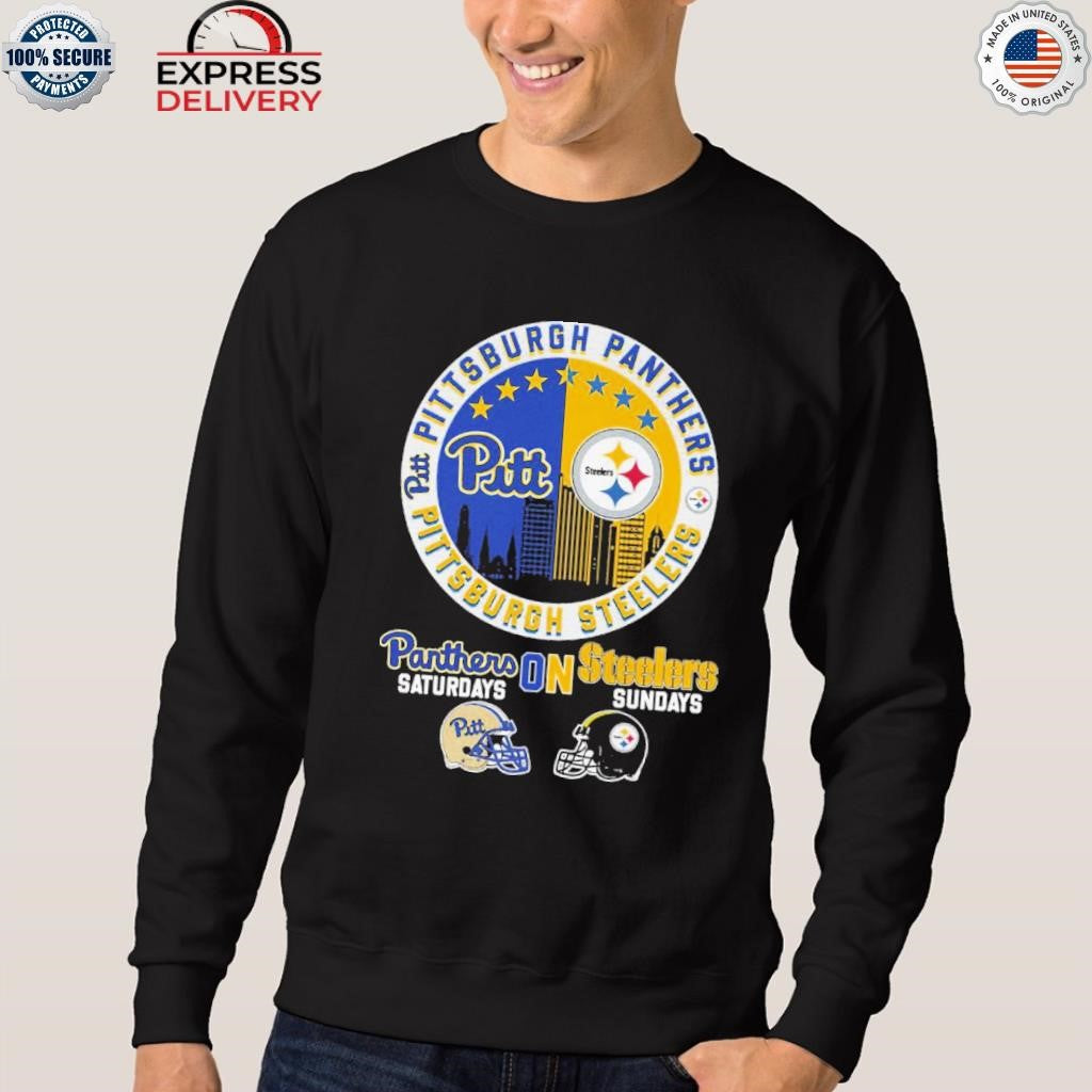 Saturday With Pitt Sunday With Steelers Shirt