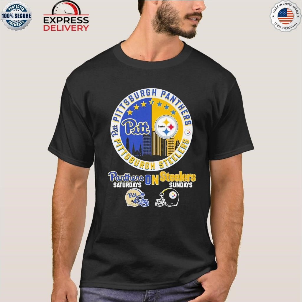 Saturday With Pitt Sunday With Steelers Shirt