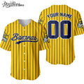 Savannah Bananas Personalized Baseball Jersey