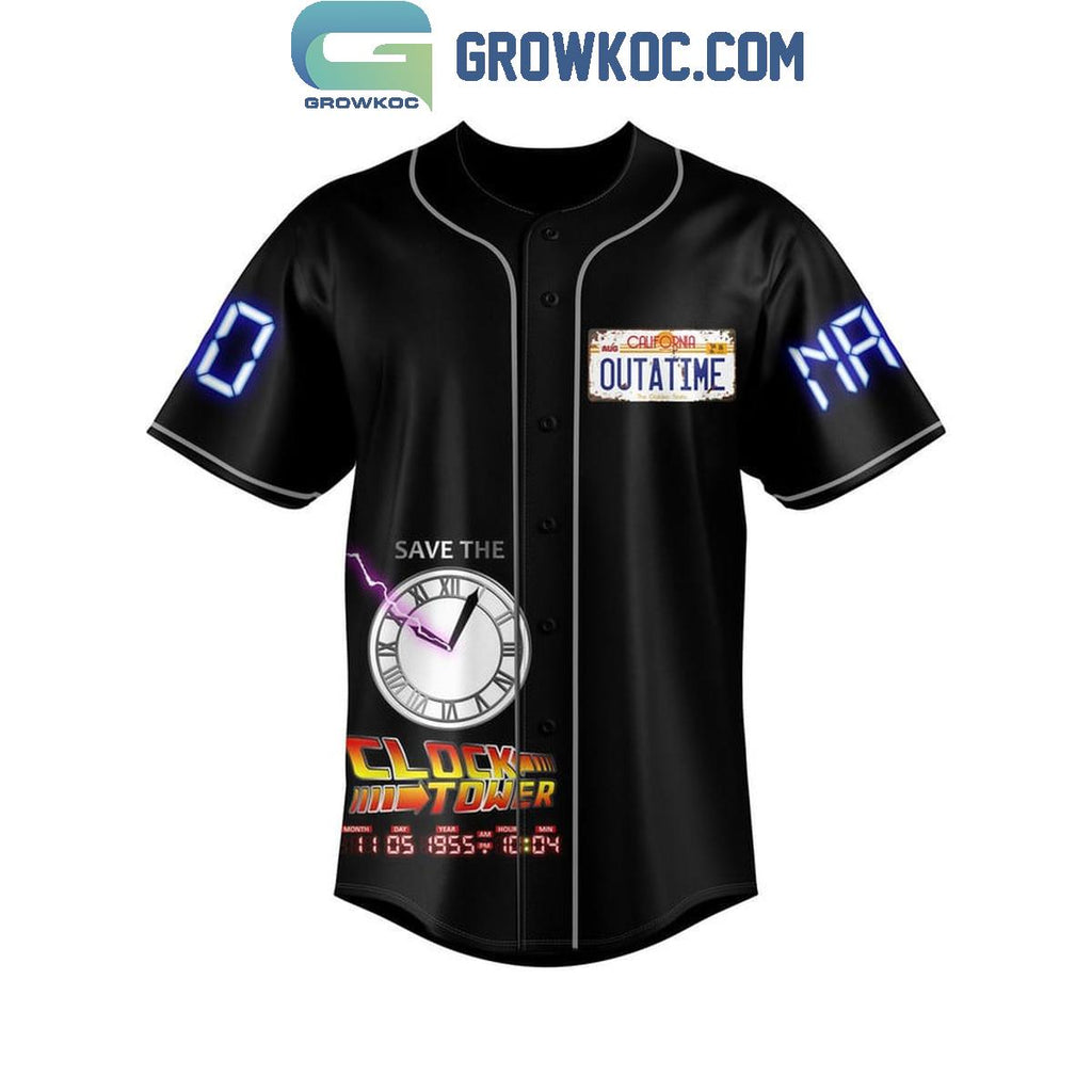 Save The Clock Tower Visit High Valley Personalized Baseball Jersey