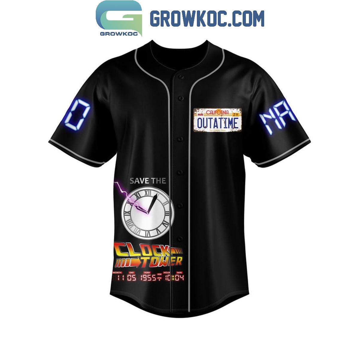 Save The Clock Tower Visit High Valley Personalized Baseball Jersey