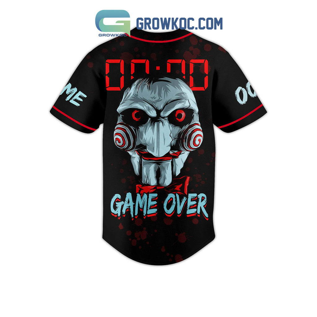 Saw Game Over Personalized Baseball Jersey