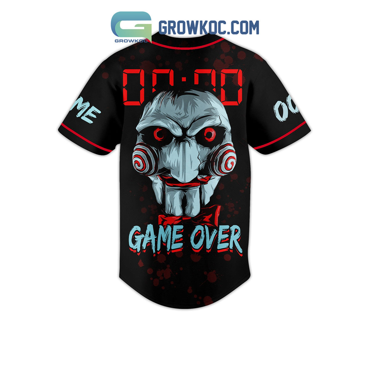Saw Game Over Personalized Baseball Jersey