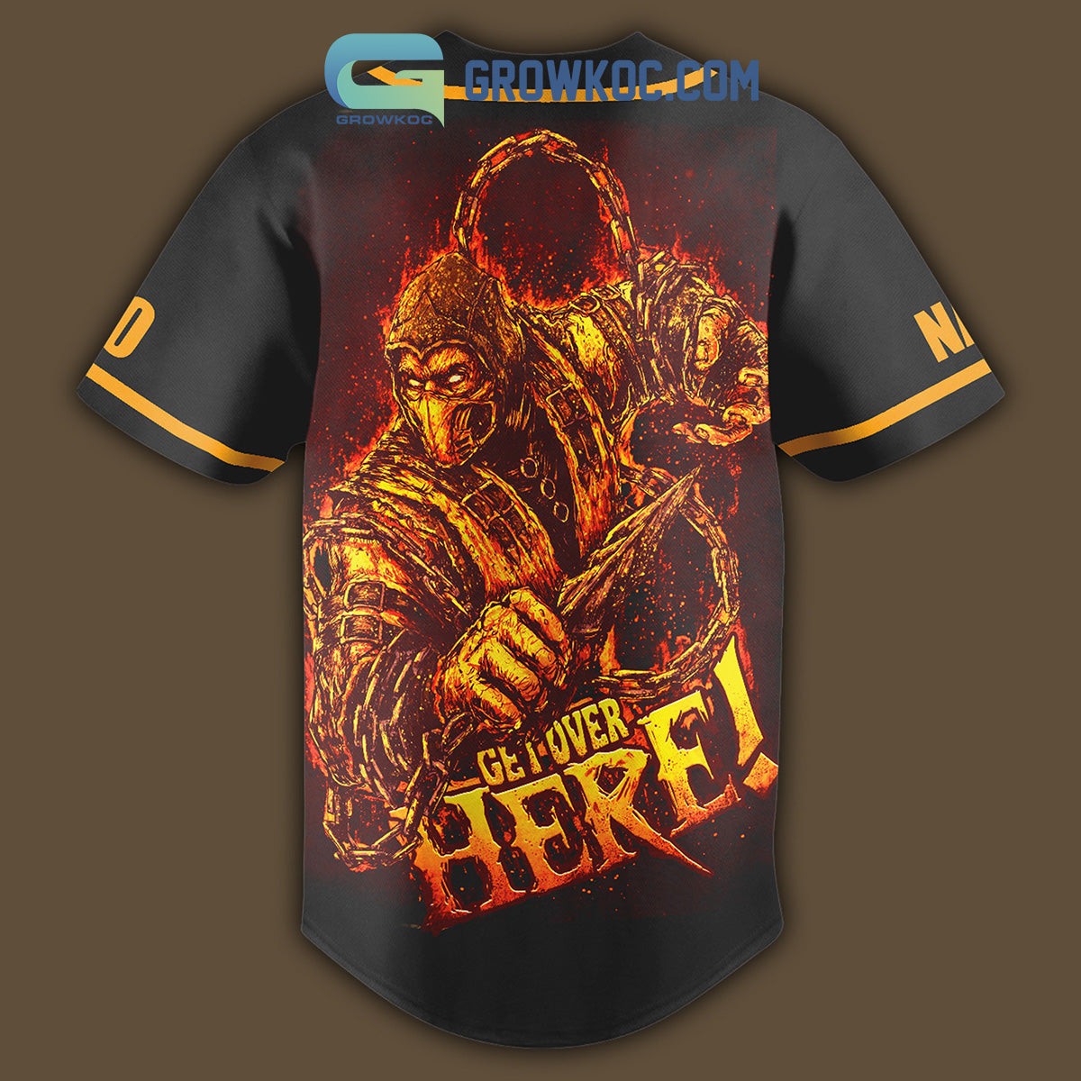 Scorpion Get Over Here Personalized Baseball Jersey