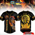 Scorpion Mortal Kombat Get Over Here Fatality Personalized Baseball Jersey