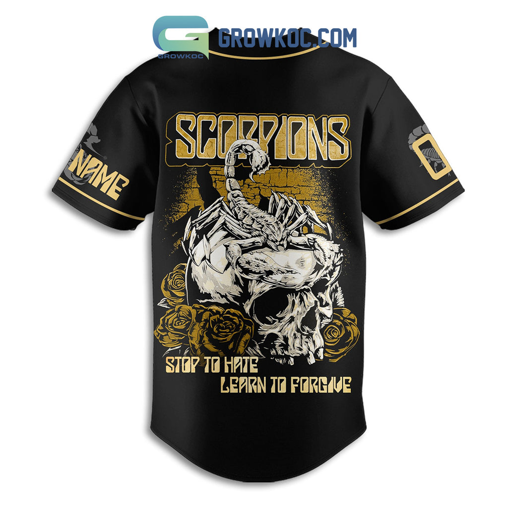 Scorpions Learn To Forgive Personalized Baseball Jersey