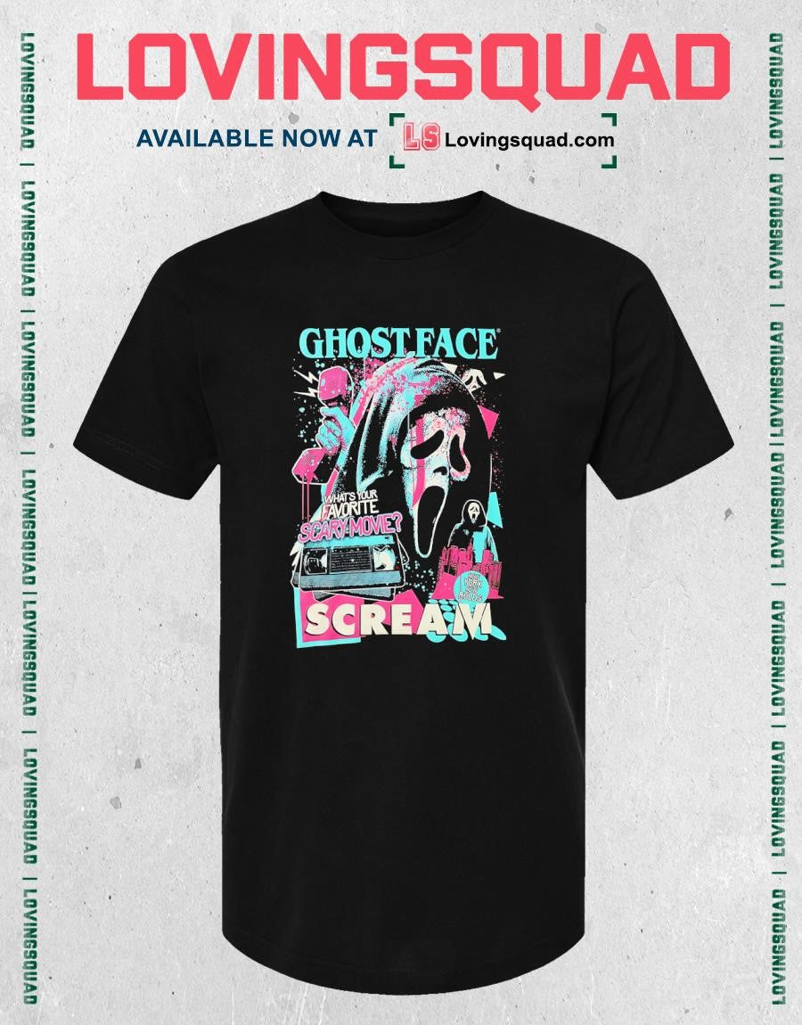 Scream Ghostface what’s your favorite scary movie T-shirt