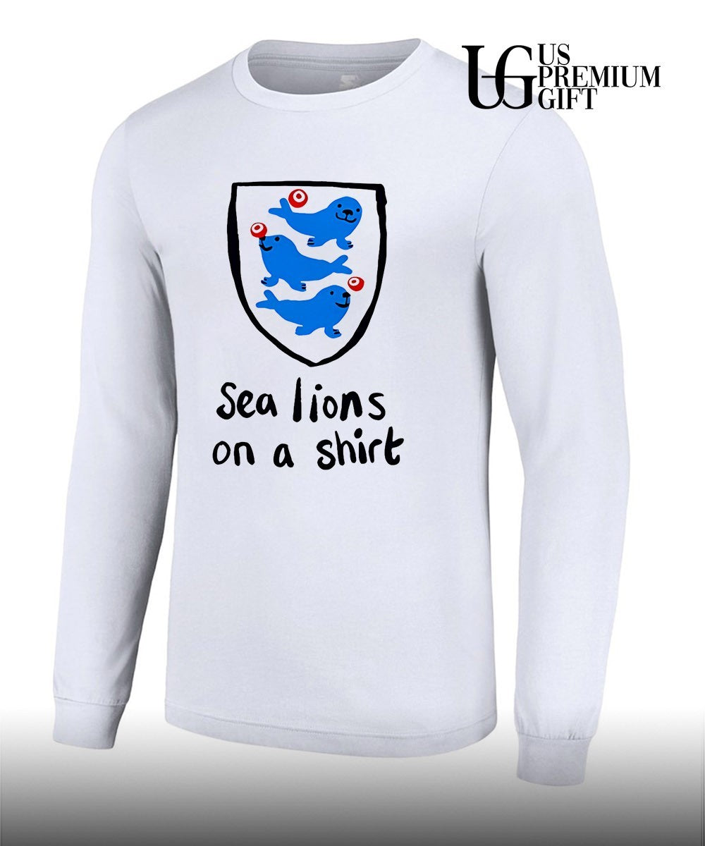 Sea Lions on a shirt England Footbal parody T-shirt