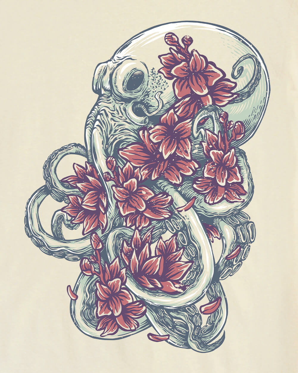 Sea Petals Vintage Tee