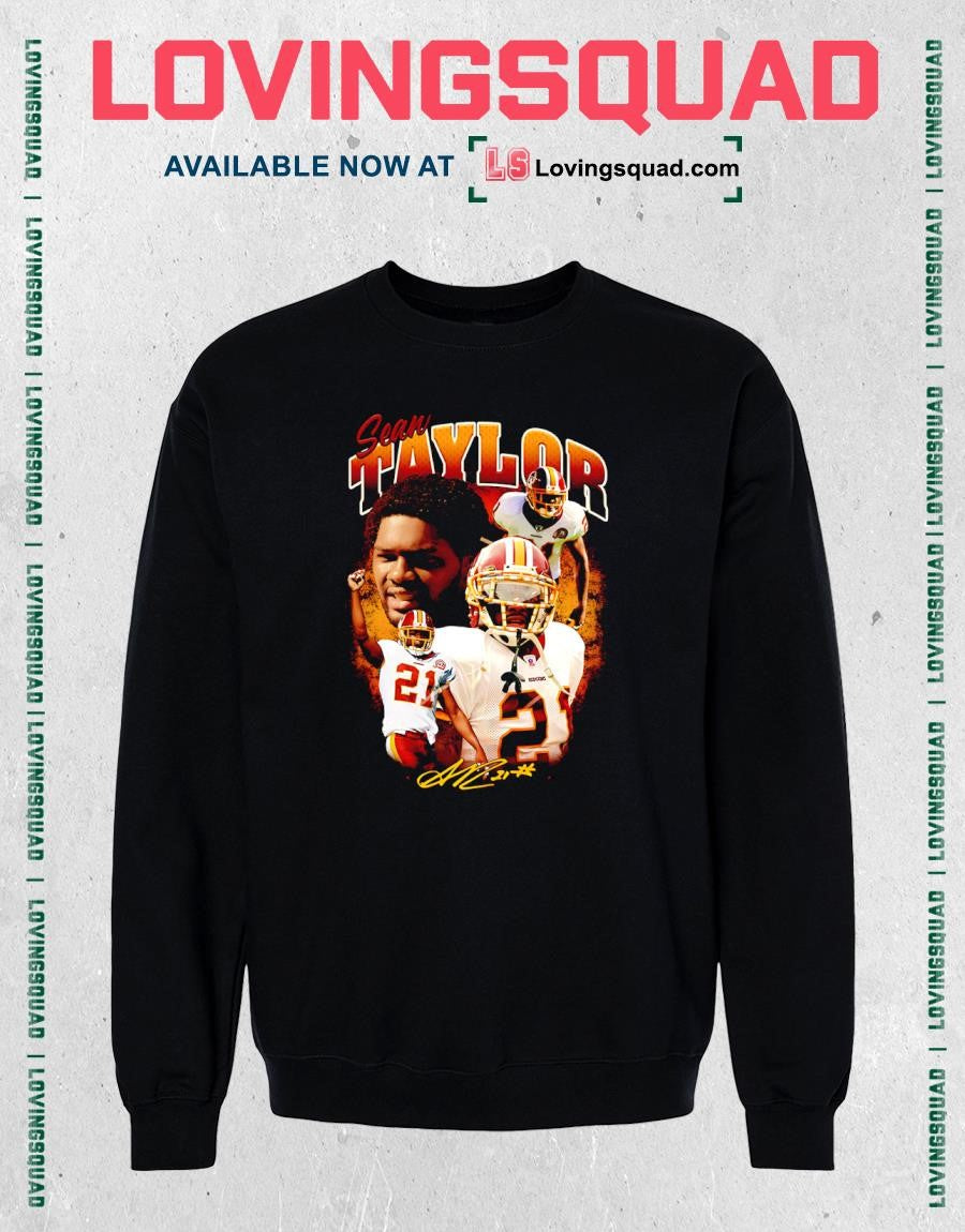 Sean Taylor Washington Commanders Graphic Signature T-Shirt