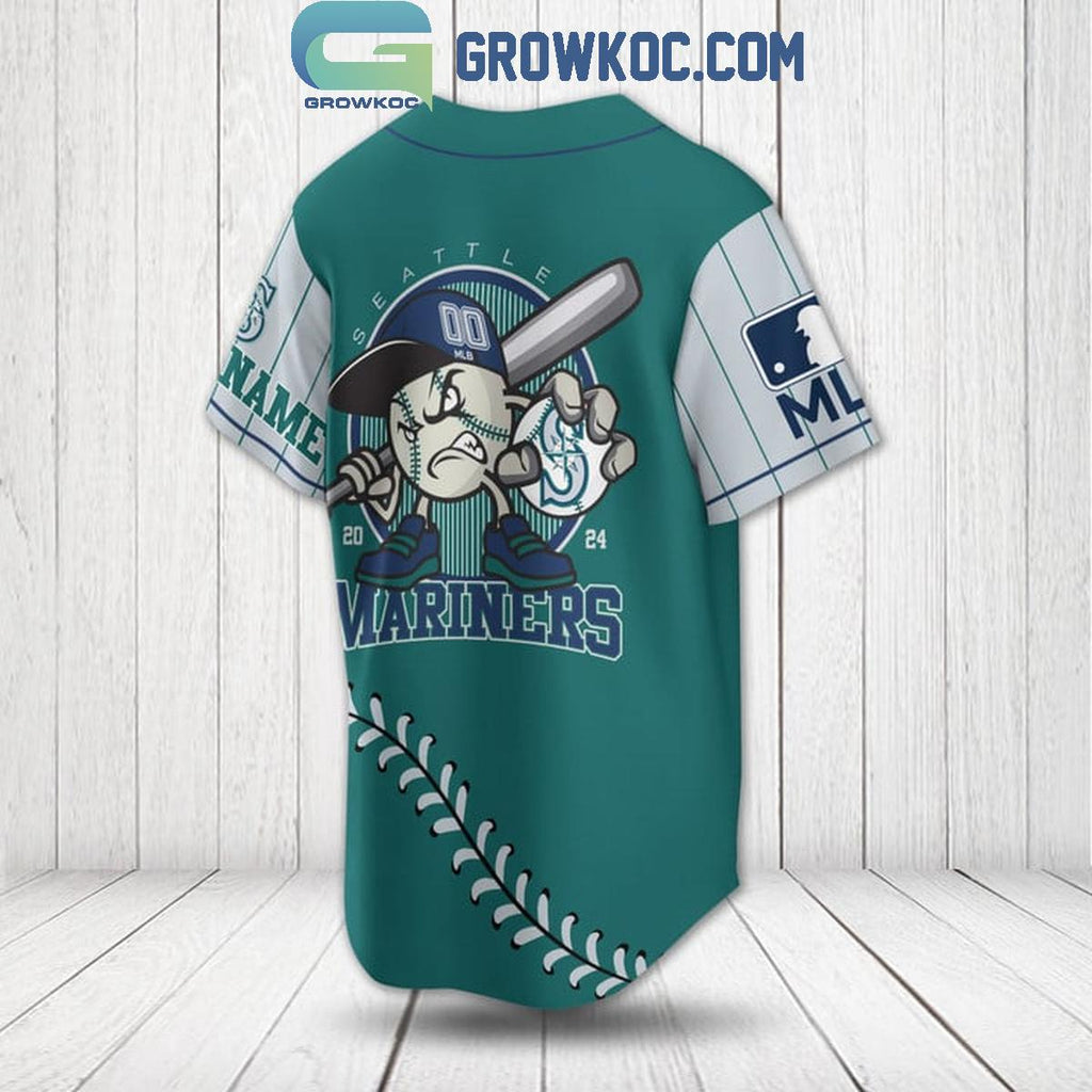 Seatle Mariners 2024 Baseball Fan Love Personalized Baseball Jersey