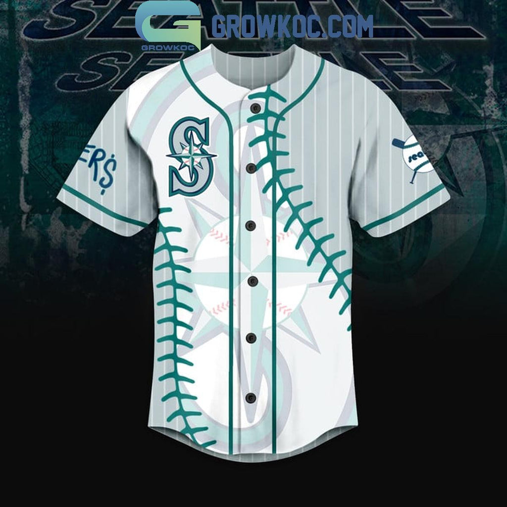 Seattle Mariners Baseball Fan Love Personalized Baseball Jersey