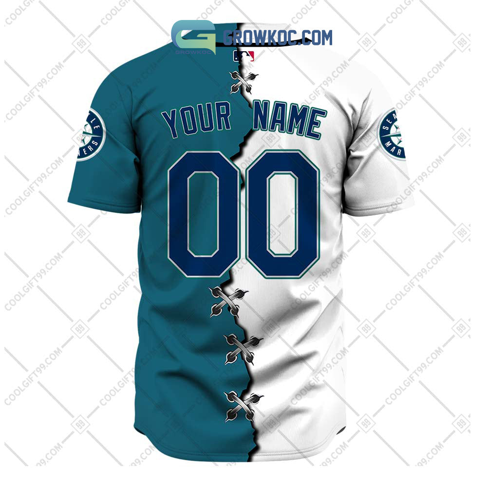 Seattle Mariners MLB Personalized Mix Baseball Jersey