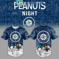Seattle Mariners Peanuts 75th Anniversary Baseball Jersey