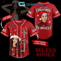 Selena Gomez Can Not Keep Christmas To Myself Custom Name Baseball Jersey
