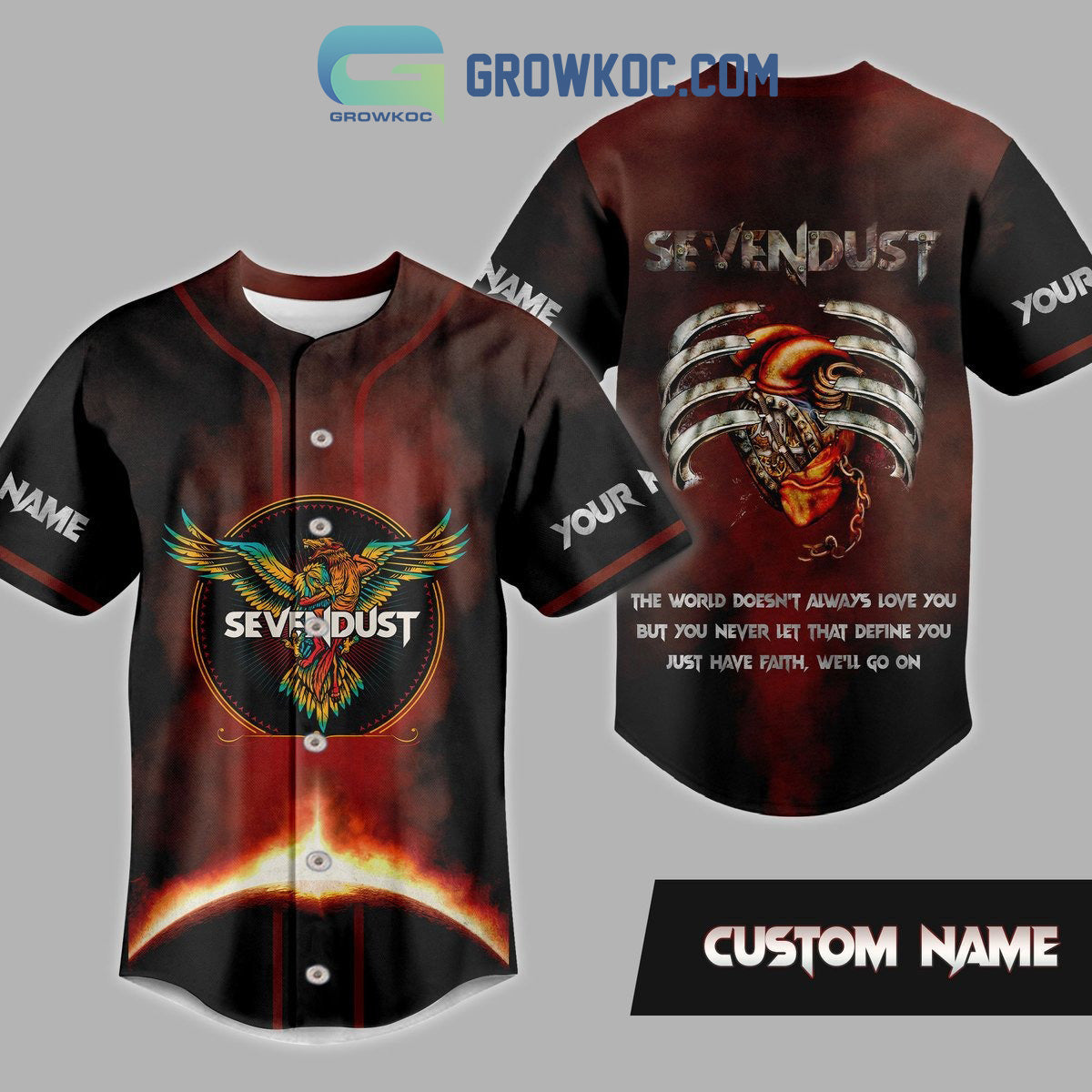 Seven Dust The World Doesn’t Always Love You Personalized Baseball Jersey