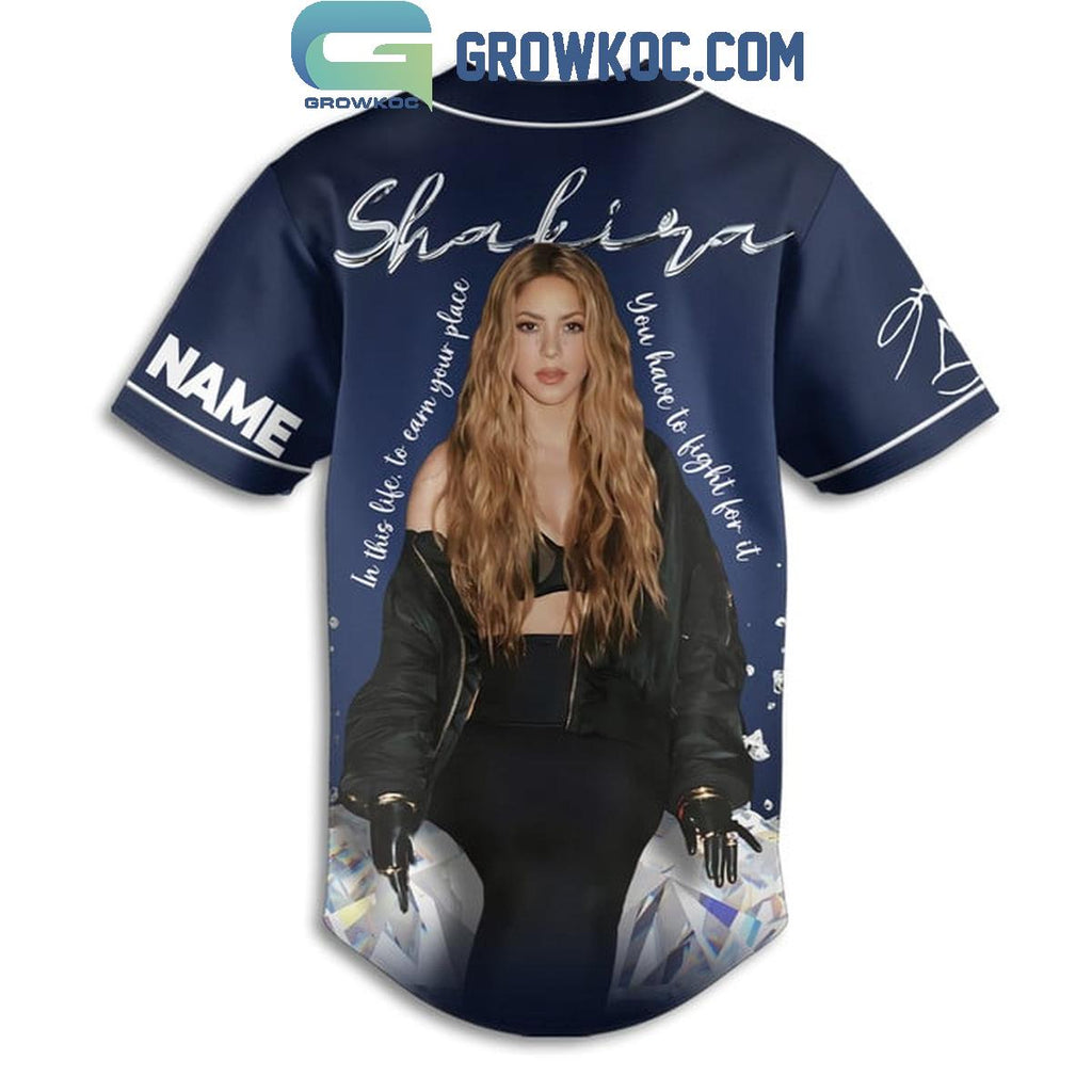 Shakira You Have To Fight For It Personalized Baseball Jersey