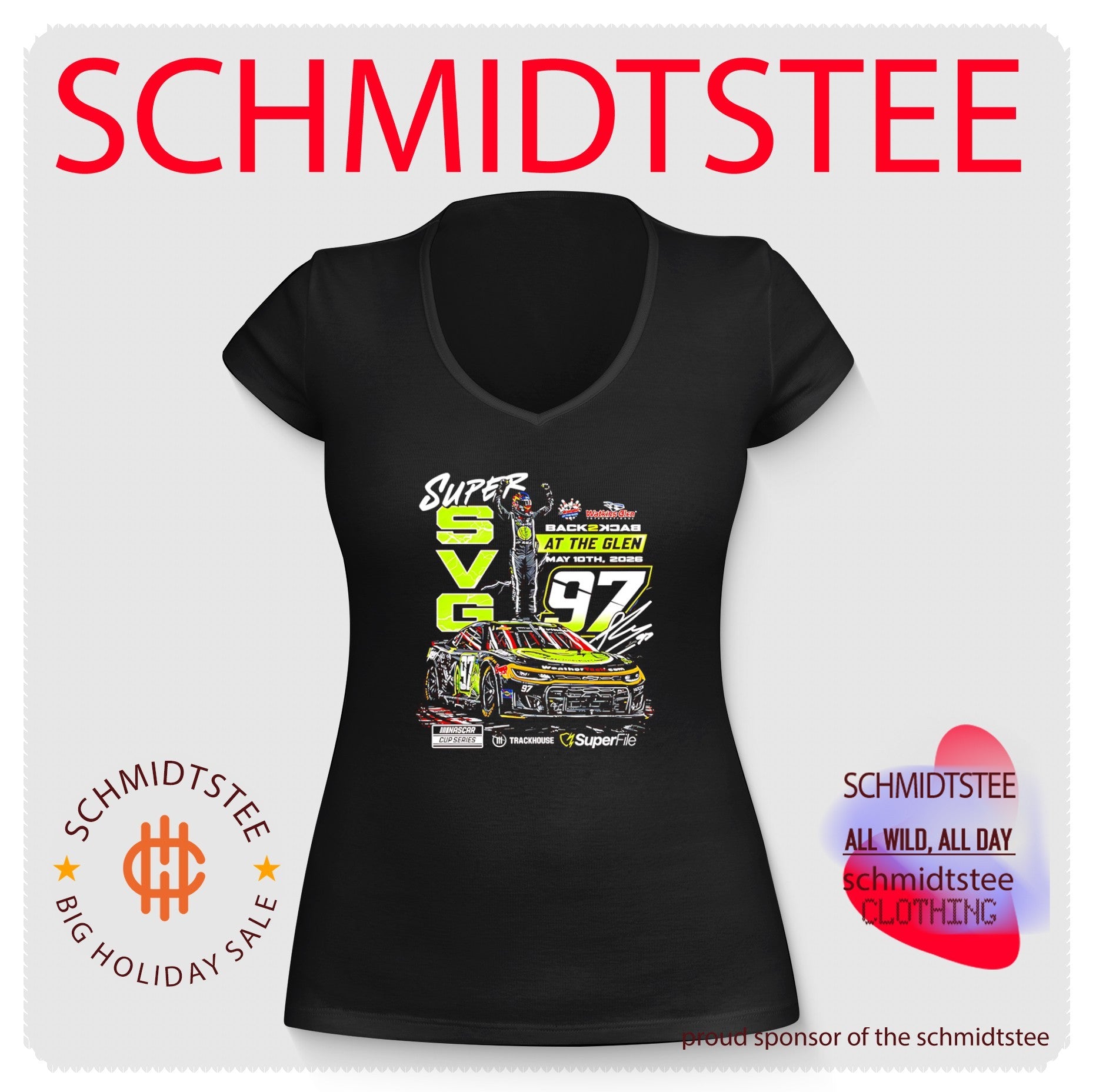 Shane van Gisbergen #97 2026 SuperFile Watkins Glen Win signature shirt