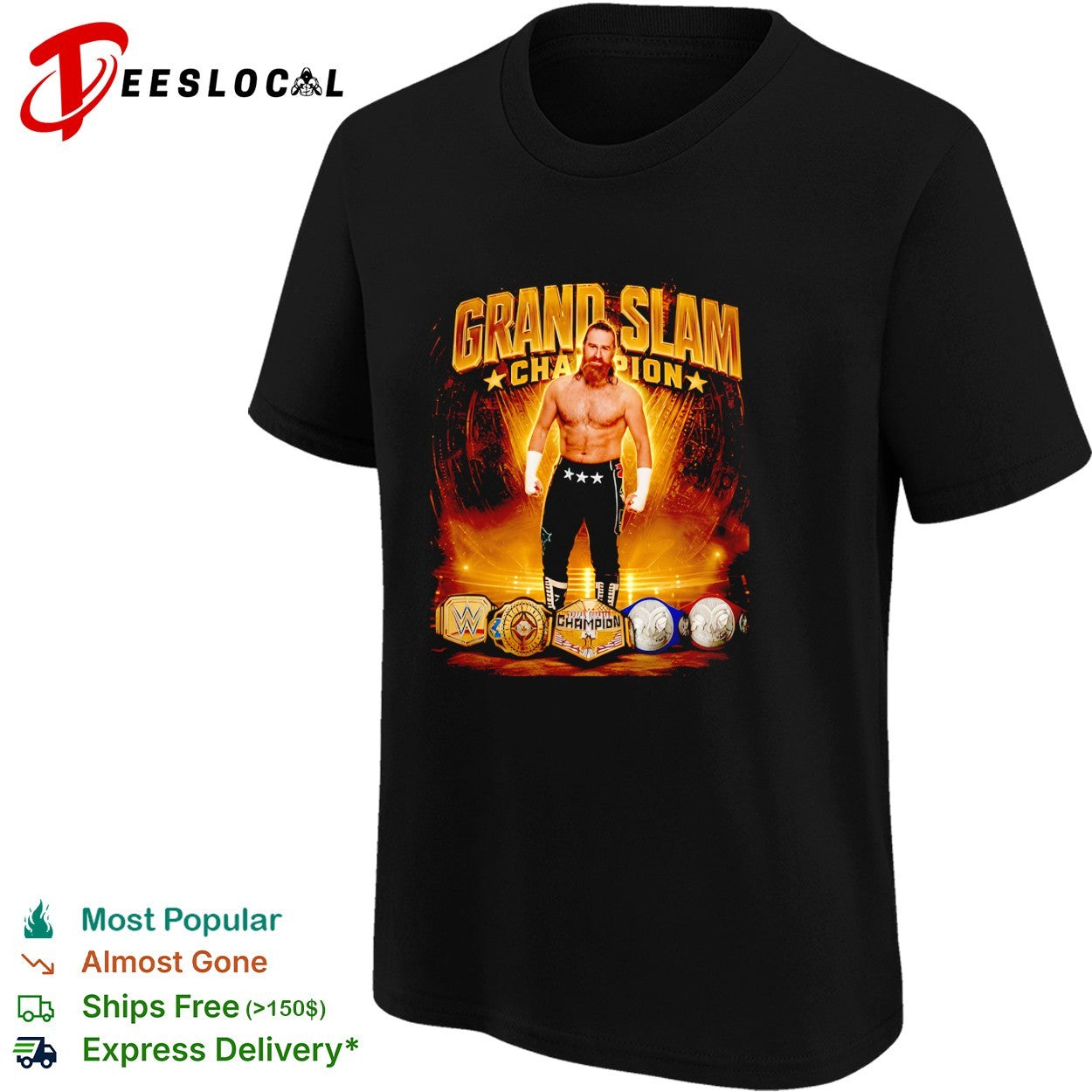Sheamus grand slam champion shirt