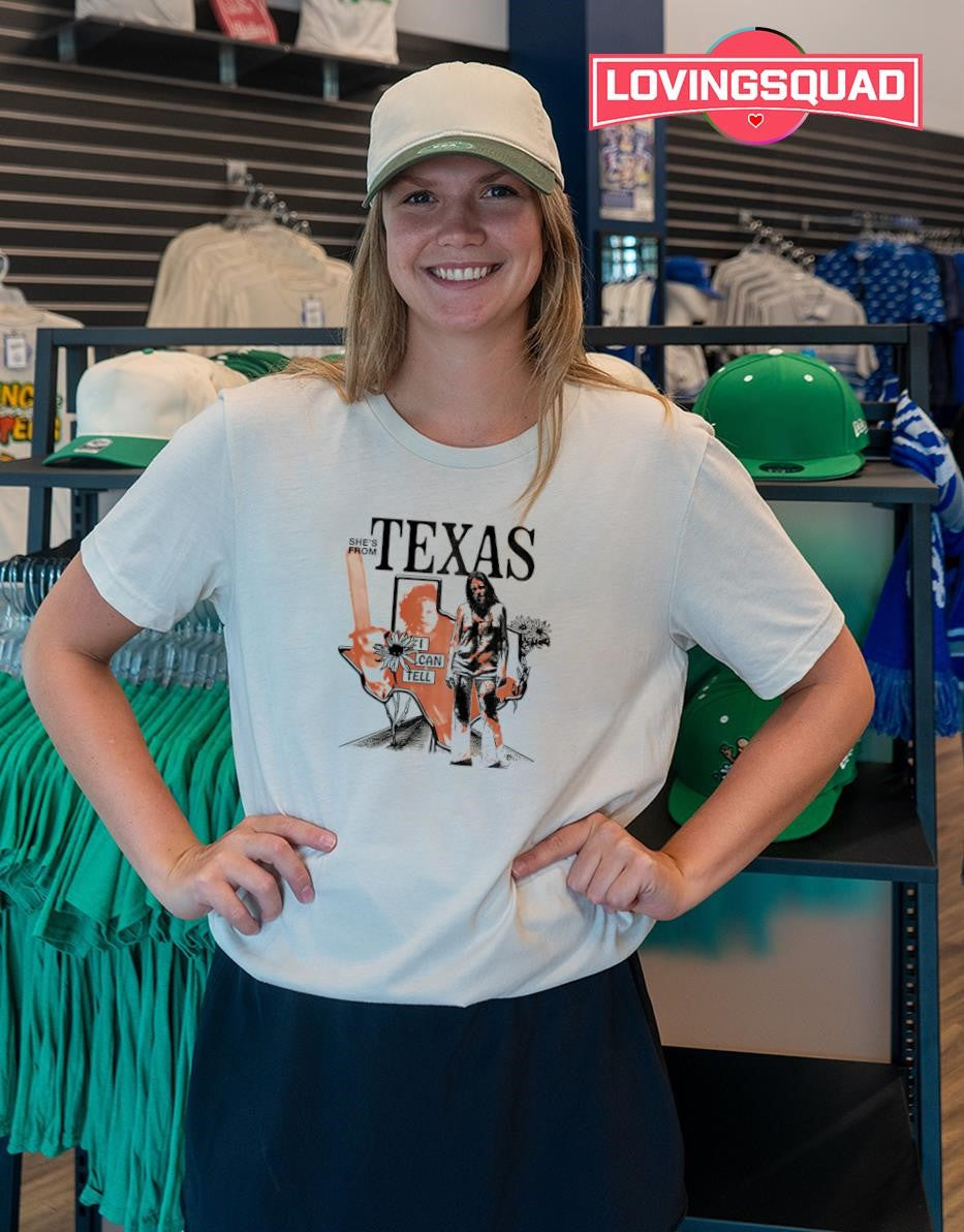 She’s From Texas I Can Tell Vintage Style T-shirt