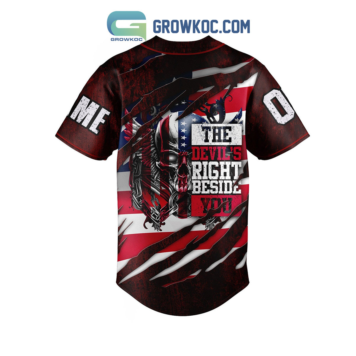 Shinedown The Devil’s Right Beside You Red Personalized Baseball Jersey
