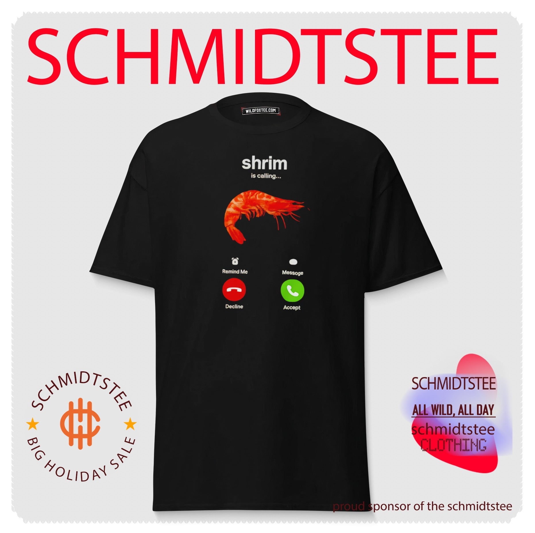 Shrim Is Calling Funny Incoming Call shrimp shirt