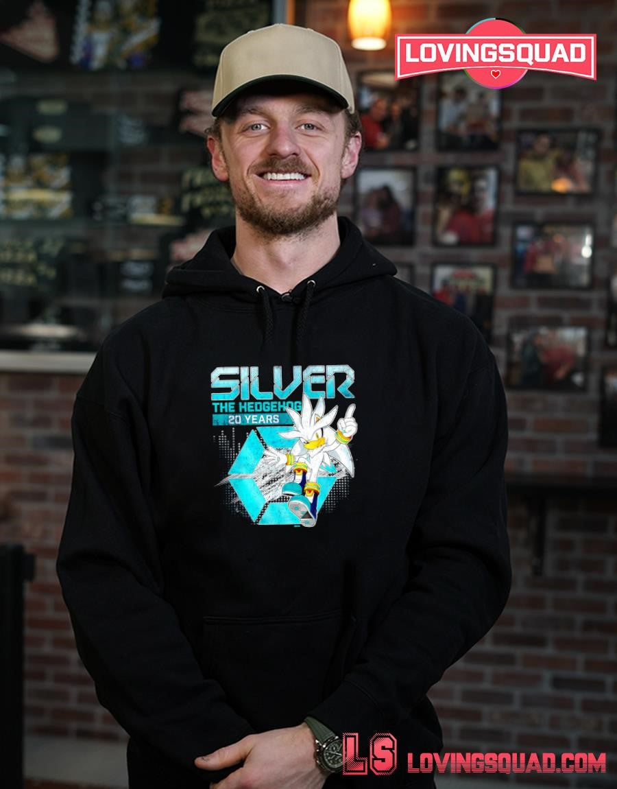 Silver 20 Years of the Future Anniversary Vintage Distressed T-Shirt