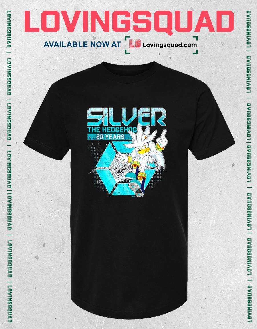 Silver 20 Years of the Future Anniversary Vintage Distressed T-Shirt