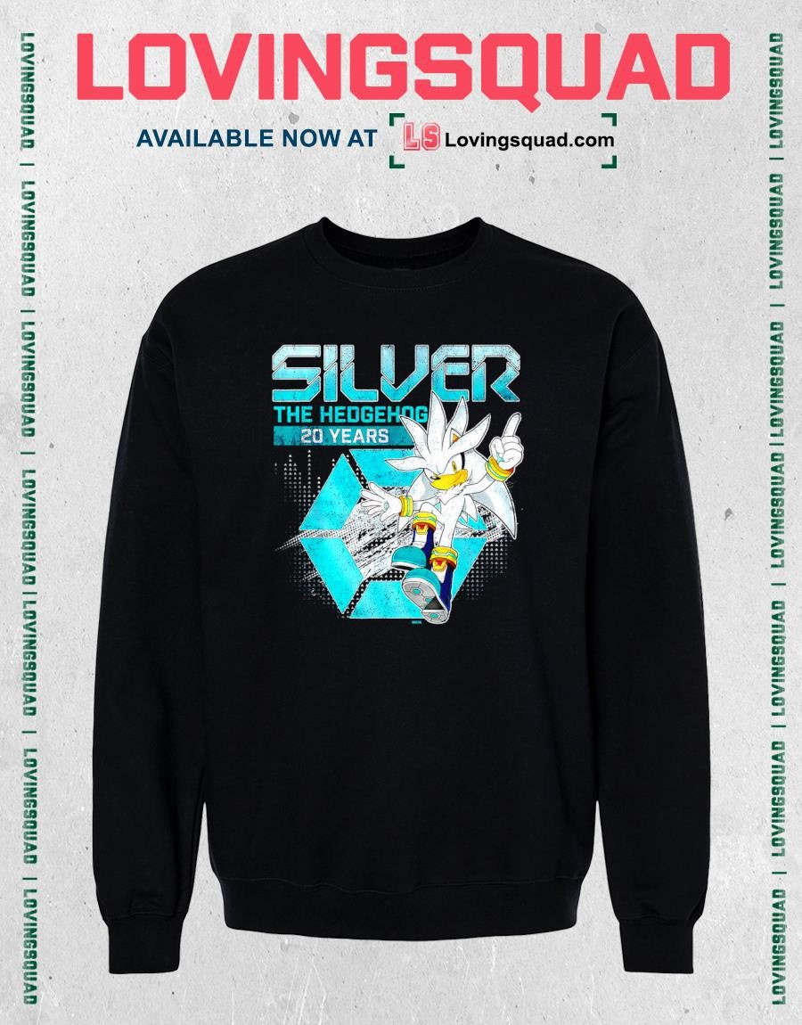 Silver 20 Years of the Future Anniversary Vintage Distressed T-Shirt