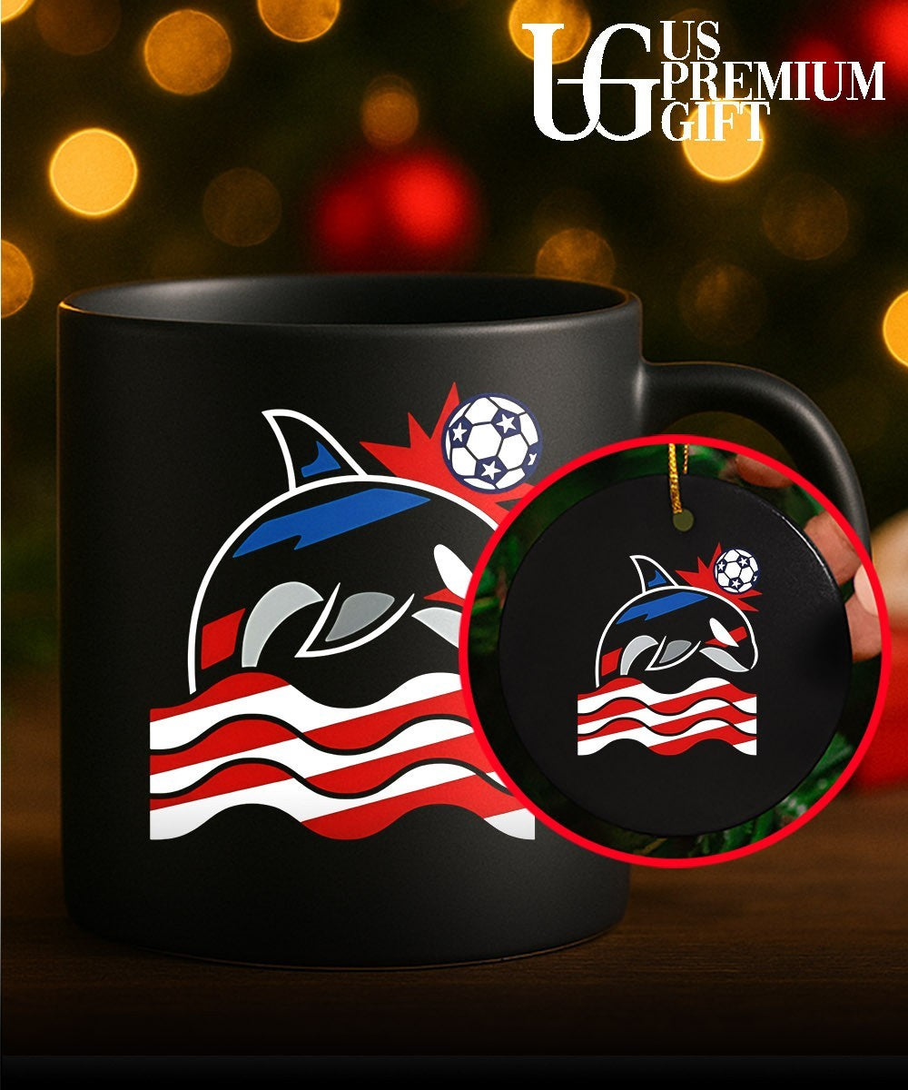 Simply Wild Whale Stars and Stripes Soccer shirt