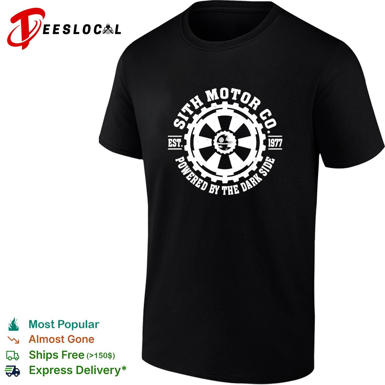 Sith Motor Co powered by the dark side 1977 shirt