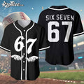 Six Seven Meme 6 7 Funny Baseball Jersey