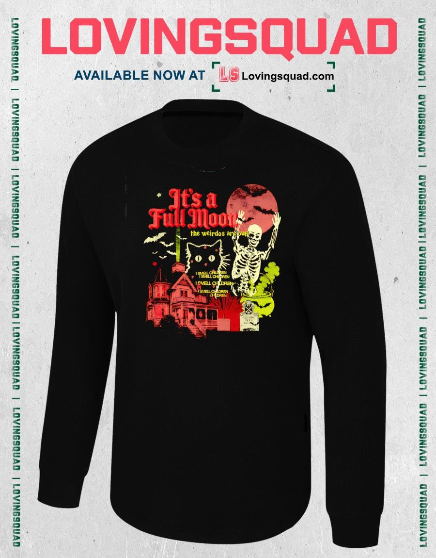 Skeleton Cat It’s A Full Moon The Weirdos Are Out Halloween T-shirt