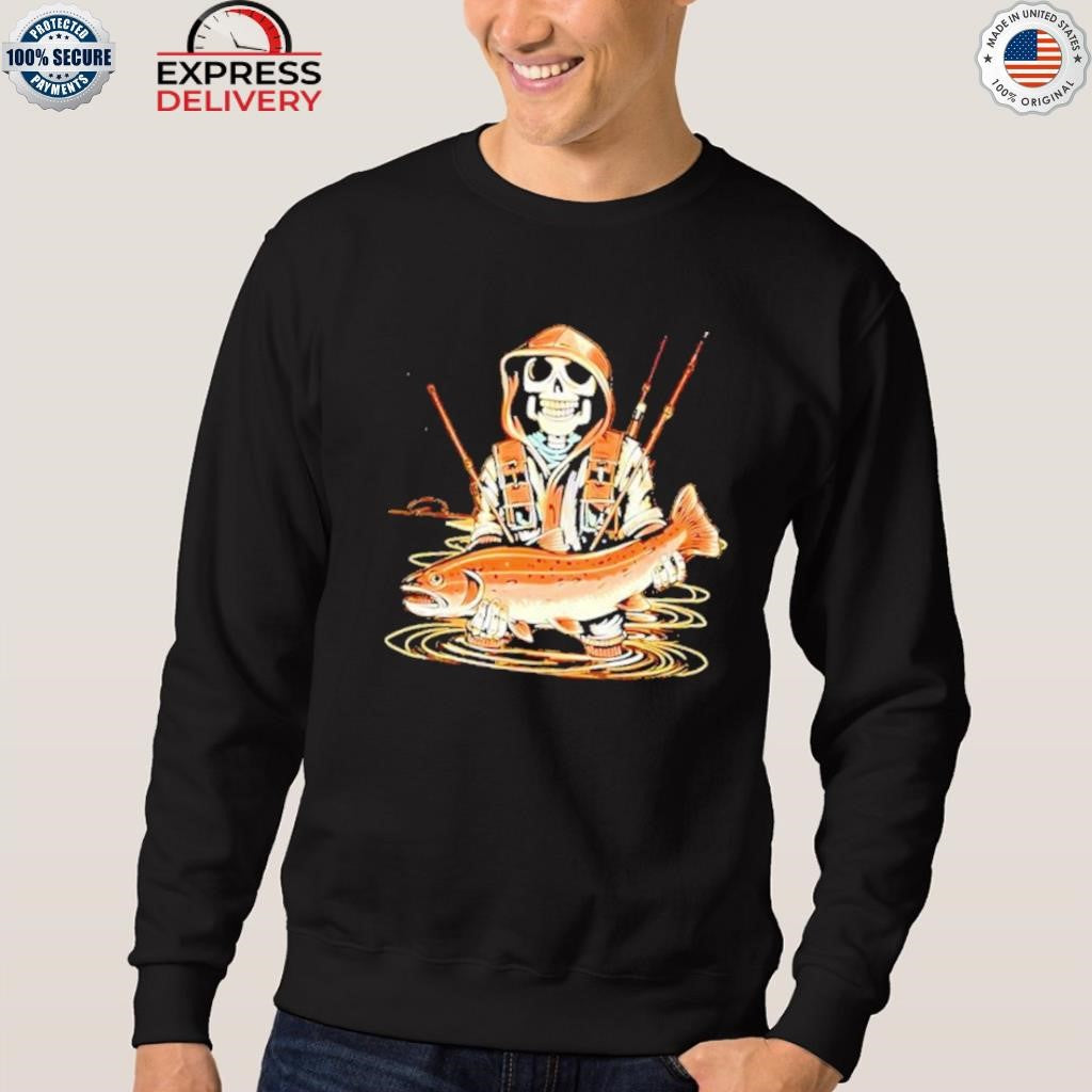 Skeleton Death Fishing 2025 Shirt