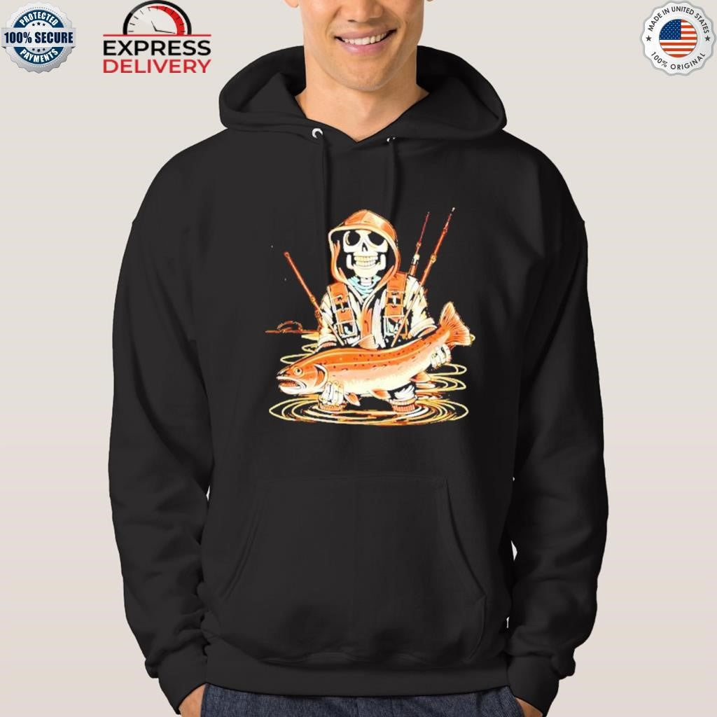 Skeleton Death Fishing 2025 Shirt