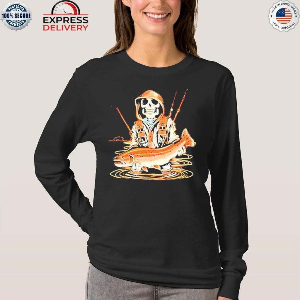 Skeleton Death Fishing 2025 Shirt