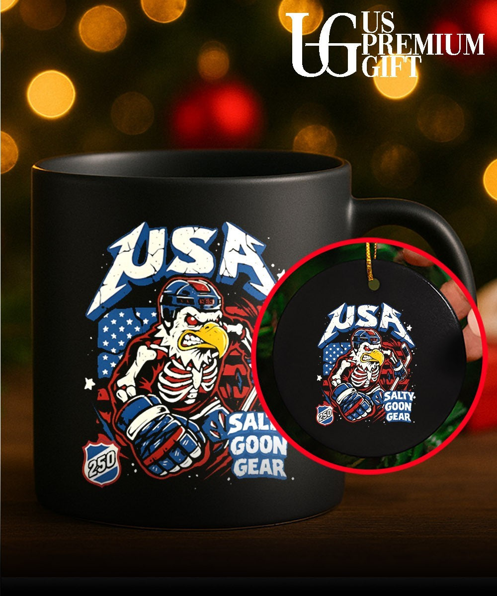Skeleton Eagle USA 250 Salty Goon Gear shirt