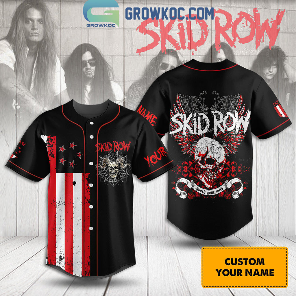 Skid Row Youth Gone Wild Personalized Baseball Jersey