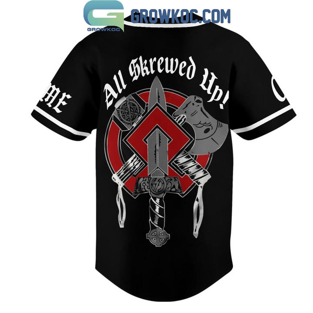 Skrewdriver All Skrewed Up Fan Personalized Baseball Jersey