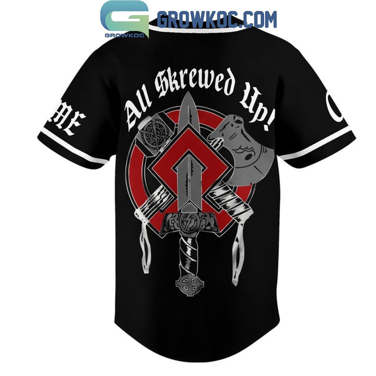 Skrewdriver All Skrewed Up Fan Personalized Baseball Jersey