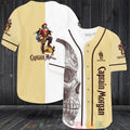 Skull Captain Morgan Baseball shirt