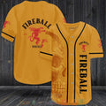 Skull Fireball Whisky Baseball shirt
