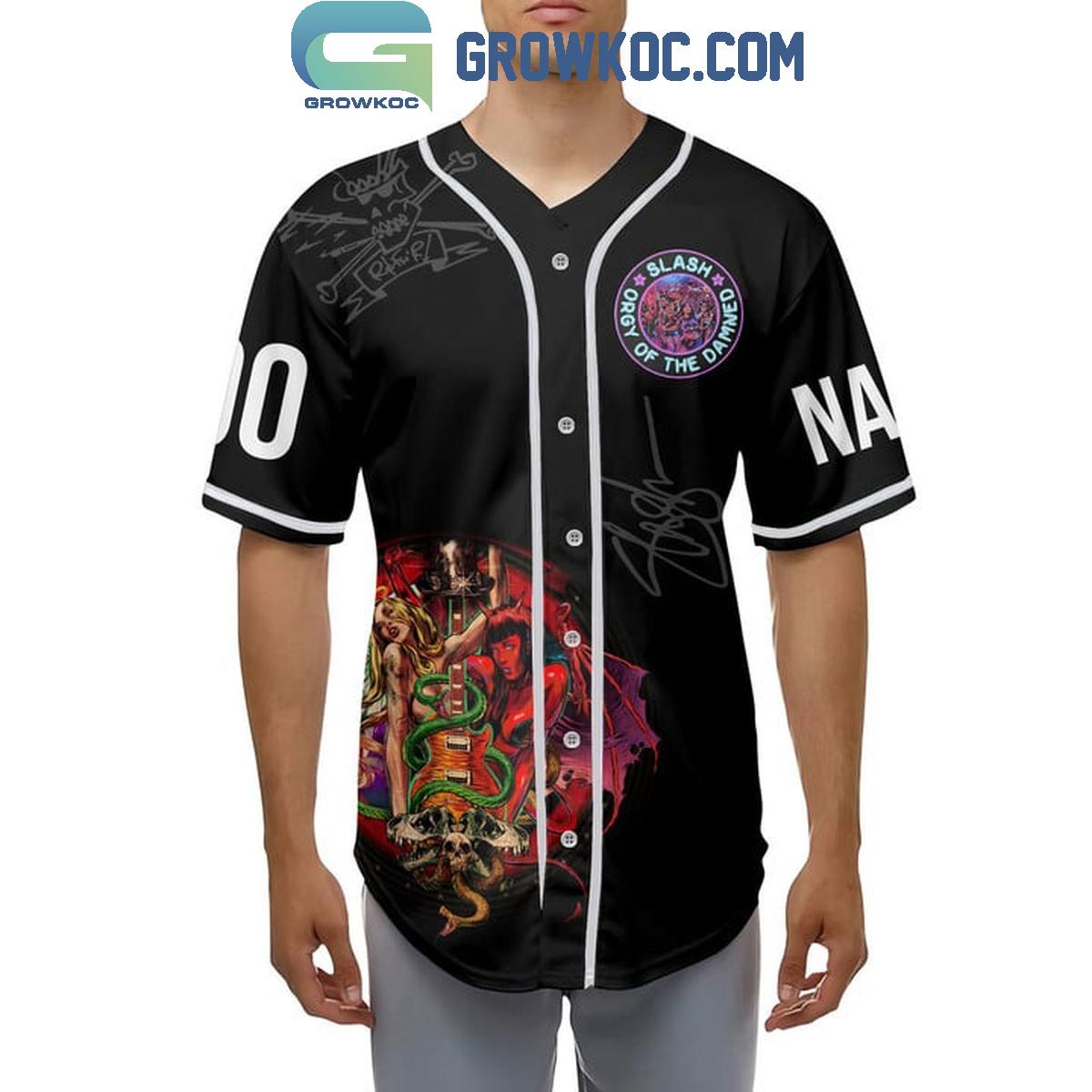 Slash Orgy Of The Damned Personalized Baseball Jersey